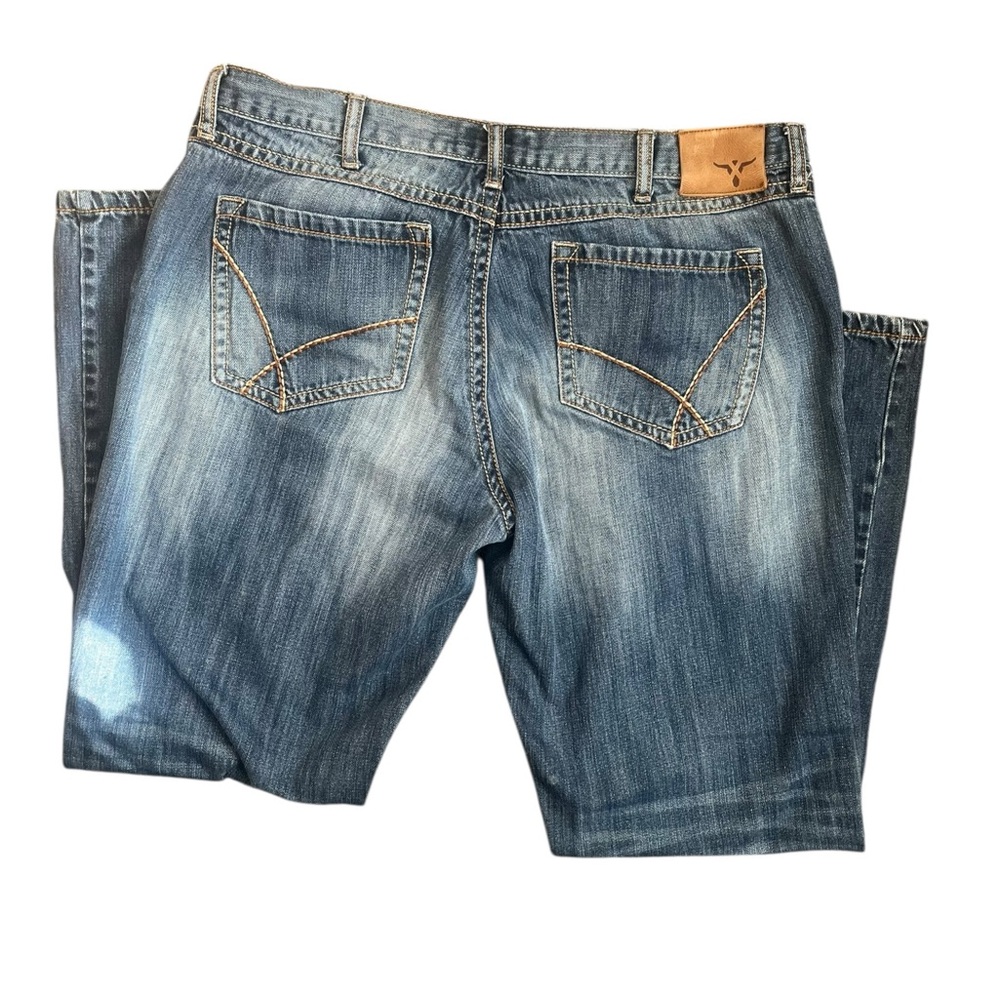 Men's Wrangler 20x Vintage Boot Cut Blue Jeans - Picture 4 of 10